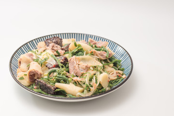 Taiwanese Food, called salty chicken, which is a kind of traditional food that meat or fowl stewed with salty and strained before serving.