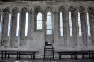 Naklejka premium モンサンミッシェルの回廊