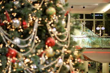 xmas decorations at the hk shopping mall