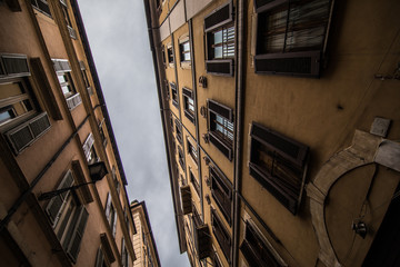 Rome, Italy - November 2018: History center Streets of Rome