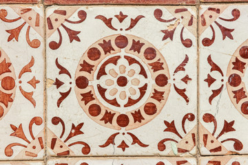 Traditional Portuguese glazed tiles