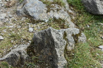Close up mountain rock