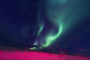 Northern lights on the Kola Peninsula