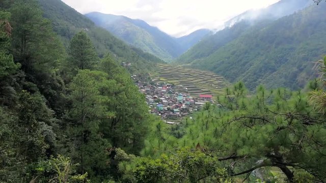 Philippine Islands. Bayo Mountain Village on Luzon Island.
