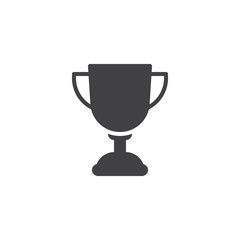 Trophy award vector icon. filled flat sign for mobile concept and web design. Winner cup glyph icon. Symbol, logo illustration. Pixel perfect vector graphics