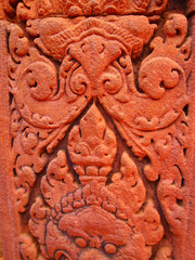 detail of carved