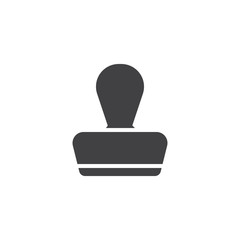 Rubber stamp vector icon. filled flat sign for mobile concept and web design. Stamp glyph icon. Symbol, logo illustration. Pixel perfect vector graphics
