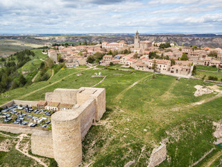 Aerial view of Medinaceli in Spain