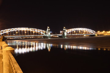  Bolsheokhtinsky bridge in winter