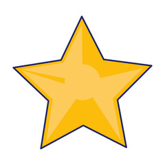 Obraz premium Movie award star symbol blue lines