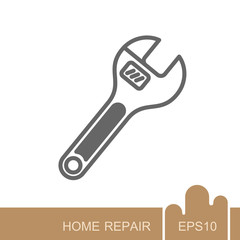 Adjustable spanner icon