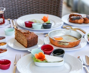traditional turkish breakfast.