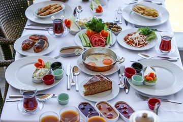 traditional turkish breakfast.