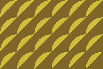 Seamless, abstract background pattern made with circular geometric shapes. Modern vector art in tones of green color.