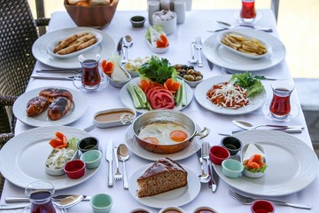 traditional turkish breakfast.