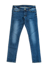 Blue Jeans Isolated on White