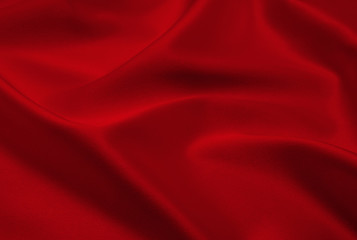 red satin or silk fabric as background - Powered by Adobe