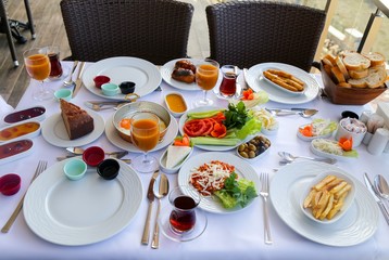 traditional turkish breakfast.