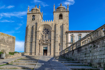 Fototapeta na wymiar Porto Cathedral or Se Catedral do Porto, Roman Catholic church, Porto, Portugal
