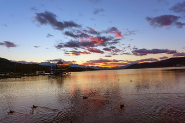 Sonnenuntergang Kärnten Wörthersee