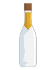 wine bottle isolated icon