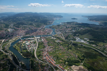  Panoramic view of a coastal region in the north of Spain