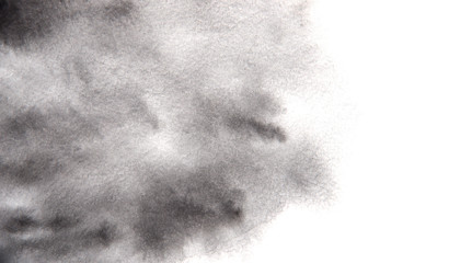 Gray abstract background in watercolor
