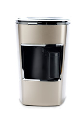 Turkish coffee maker isolated on white background.     