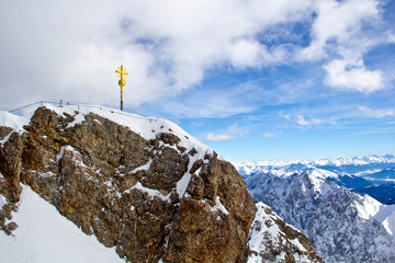 Alpenkreuz auf der Zugspitze