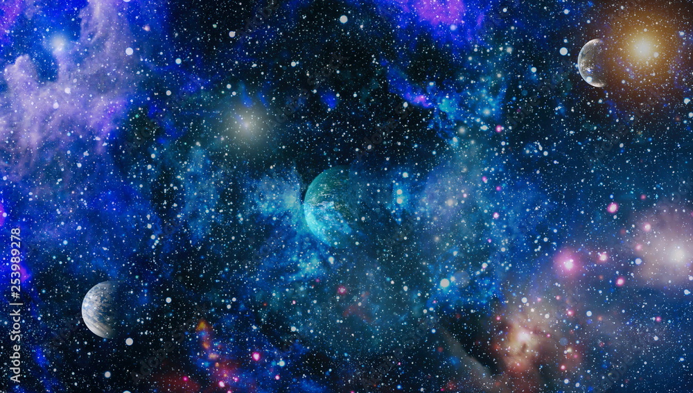 Sticker high quality space background. elements of this image furnished by nasa.