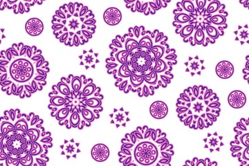 Mandala pattern. Seamless background pattern in oriental style. Vector. Textile design, fabric swatch ,wrapping paper, surface.