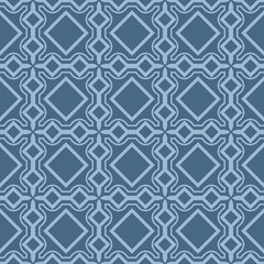 Seamless Patterns, AbstractGeometric Texture. Ornament For Interior Design, Greeting Cards, Birthday Or Wedding Invitations, Paper Print. Ethnic Background In East Style. Pastel blue color