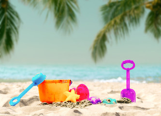 Beach and sea of holiday relax summer