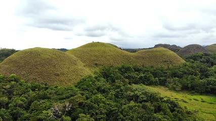 vue aerienne, Chocolate hills, Bohol, Philippines