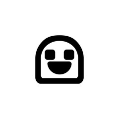 Emoji icon. Social media character sign