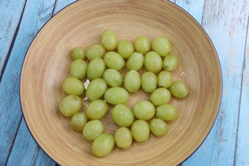 Grains de raisins dans un bol