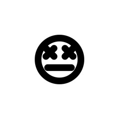 Emoji icon. Social media character sign