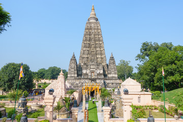 Mahabodhi temple, bodh gaya, India. The site where Gautam Buddha attained enlightenment.