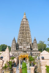 Mahabodhi temple, bodh gaya, India. The site where Gautam Buddha attained enlightenment.