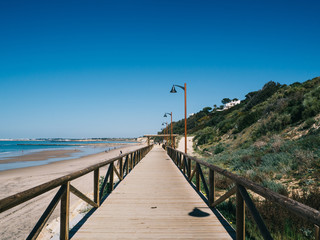 Walkway next to the beach