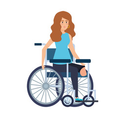 young woman in wheelchair