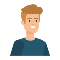 young and casual man character