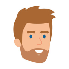 Fototapeta premium young man head character