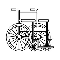 Fototapeta na wymiar wheel chair isolated icon