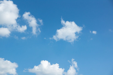 Blue sky and white cloud