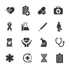 Vector set of medical icons.