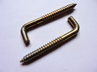 screws isolated on white background