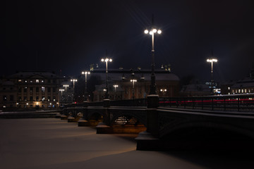 Swedish bridges in winter