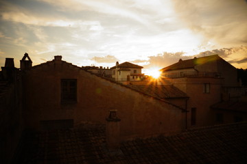 Sonnenuntergang üer Rom