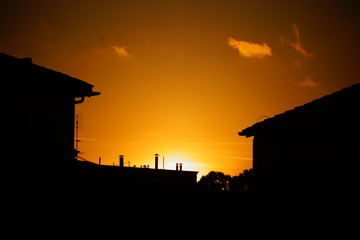 Sonnenuntergang in Rom